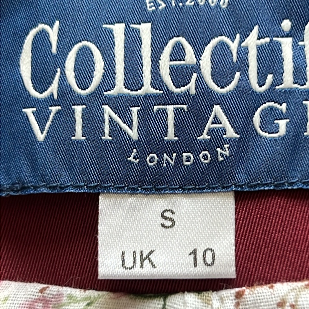 40th Retro style BurgundyDouble-Breasted Trench Coat ~ Collectif Vintage London - Picture 10 of 17